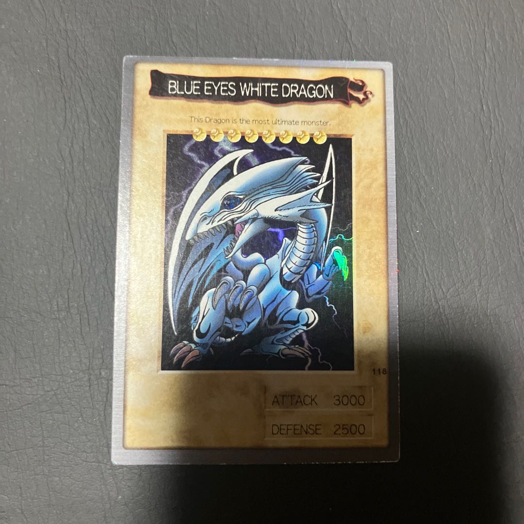 【状態】B 遊戯王　バンダイ版　英語　青眼の白龍 1枚