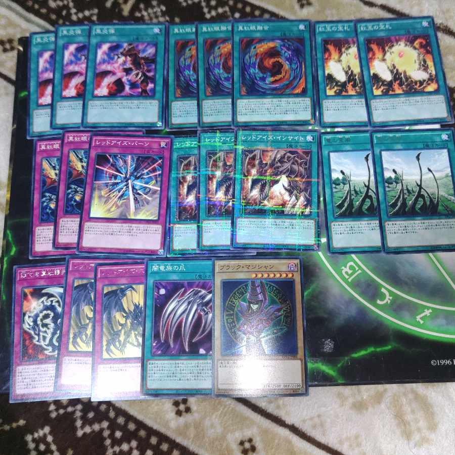 真紅眼の黒竜　デッキパーツ　レッドアイズ　城之内　遊戯王　ドラゴン族　ら行　さ行 1枚