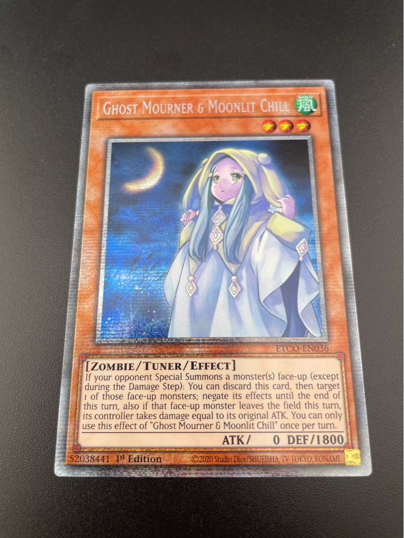 【中古】朔夜しぐれ　英語版 ETCO-EN036 Ghost Mourner & Moonlit Chill  スターライトレア　 1st Edition　コレクター向け　希少