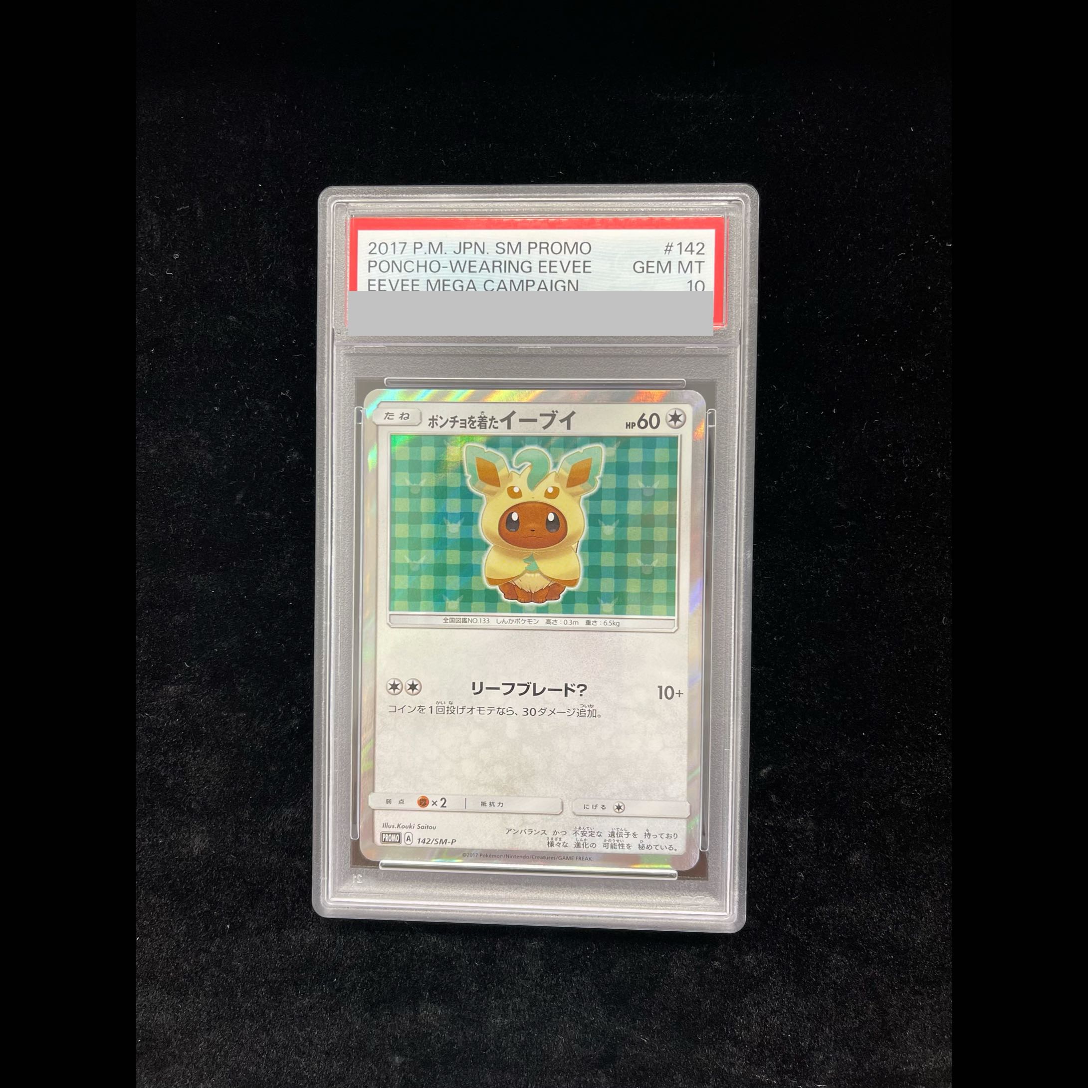 [PSA10] Eevee in a Poncho PROMO 142/SM-P 1枚