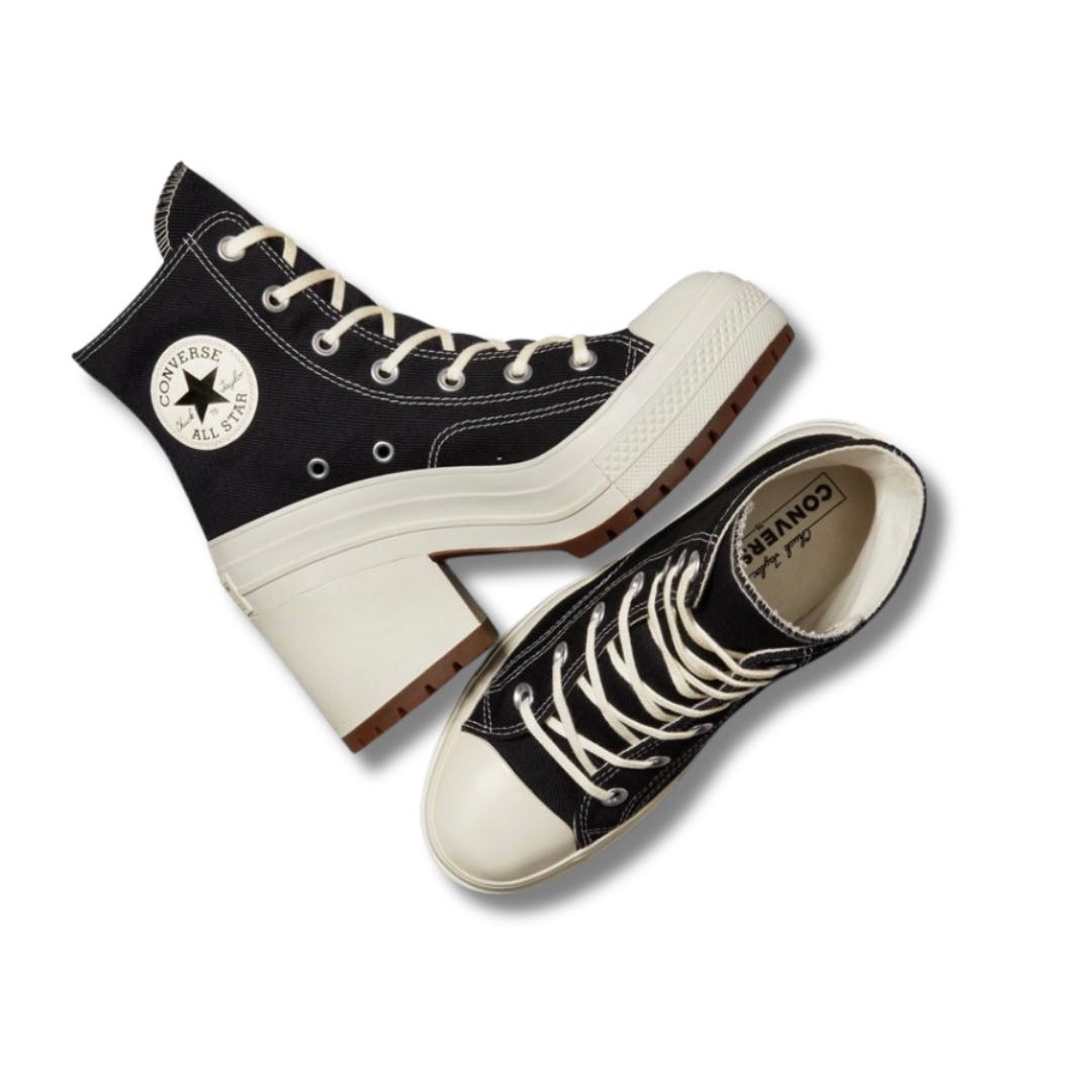 【韓国限定】新品未使用CONVERSE チャック70デラックスヒルブラック A05347C チャックテイラー 厚底ヒール日本未発売 24cm