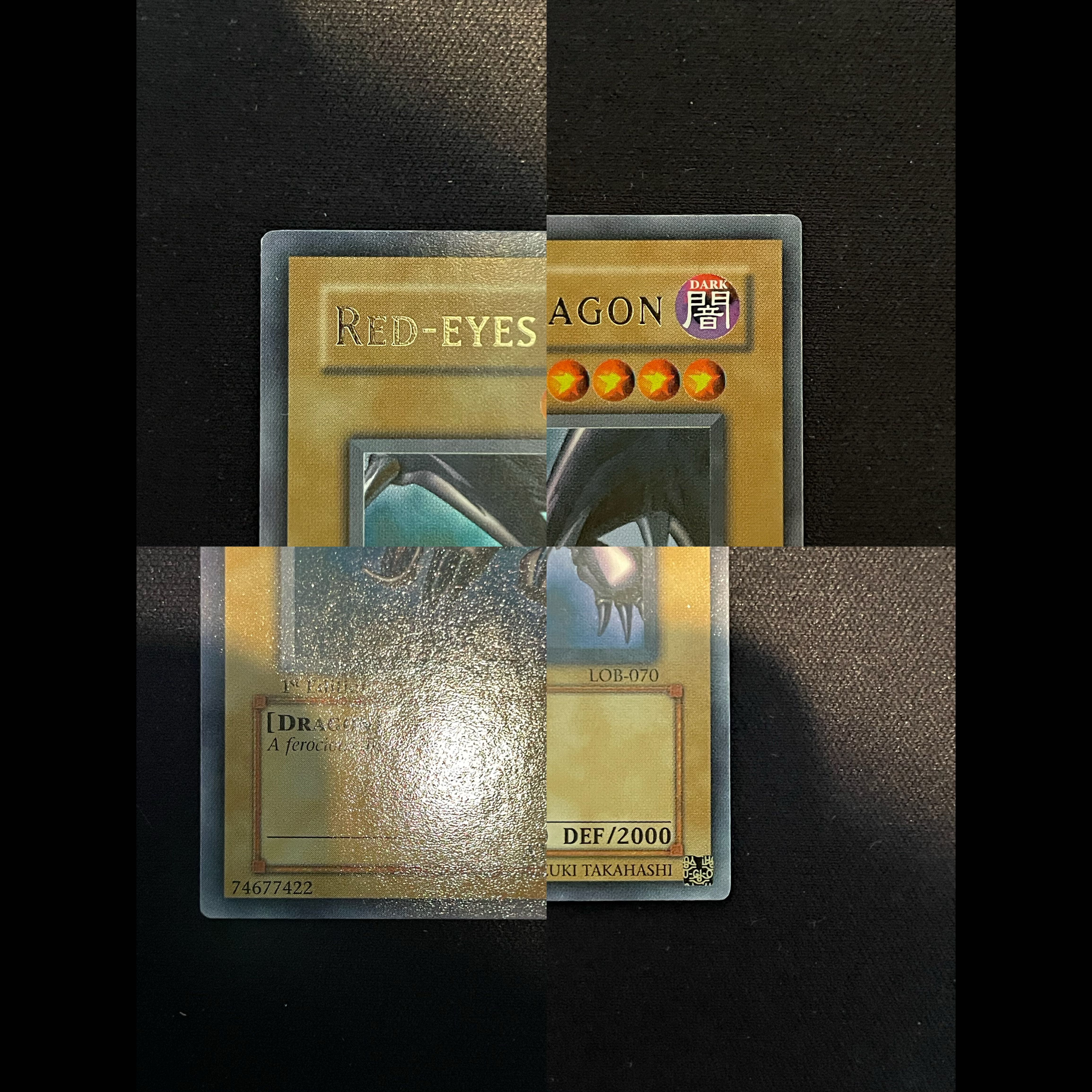 遊戯王 真紅眼の黒竜 英語 北米 LOB 1st Glossy ウルトラ 1枚の通販