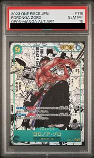 PSA10] Roronoa Zoro (Parallel) (Super Parallel) (Comic Parallel, Comipara, Manga Background) P-SEC OP06-118 1枚