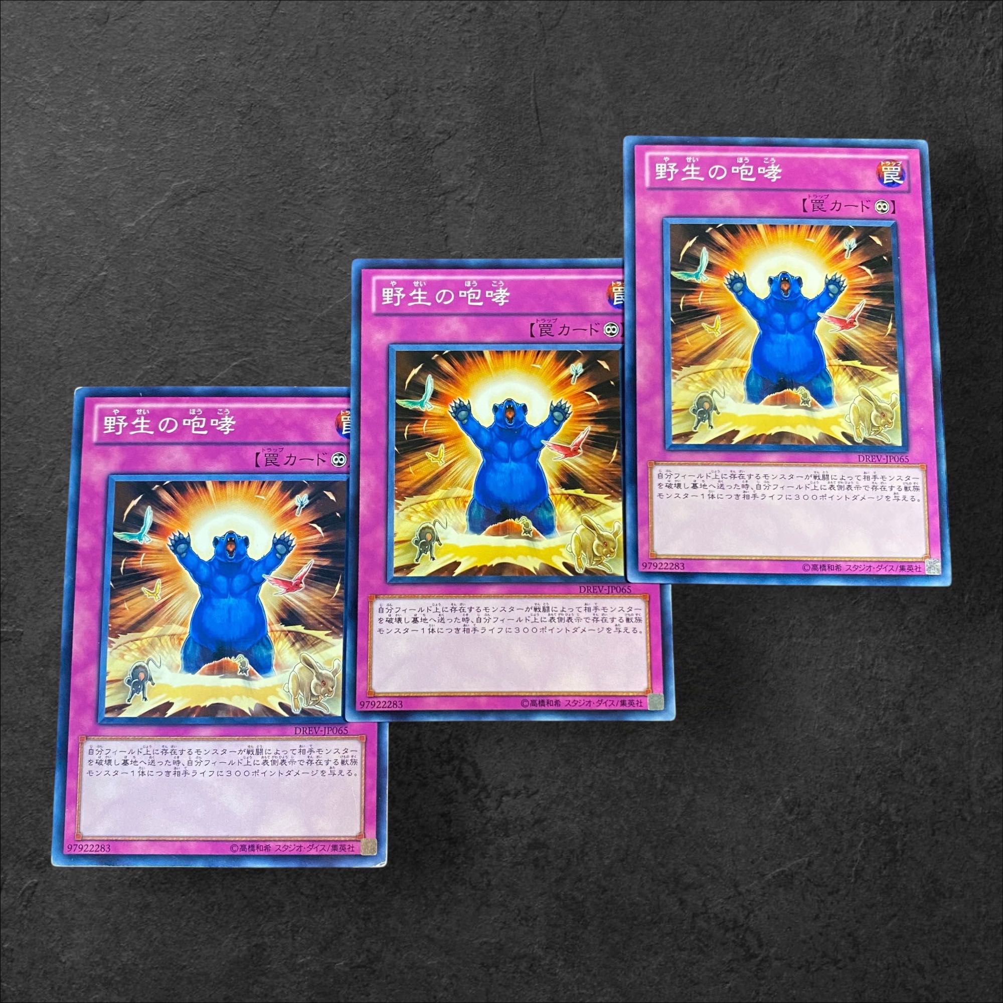 A517 [King of Games] Howl of the Wild 3-card set