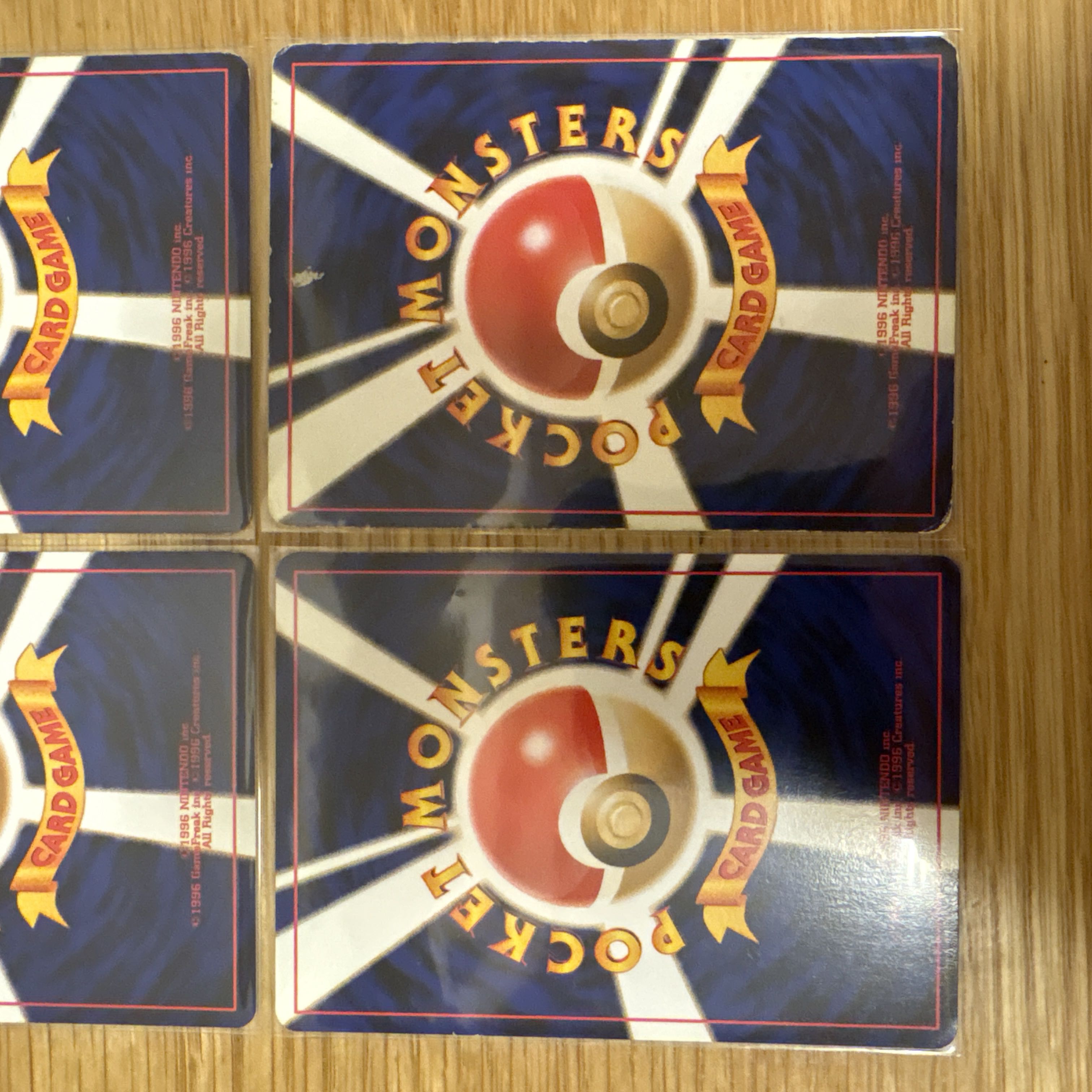 【旧裏まとめ売り】草ポケモン進化ラインセット｜当時物　パラセクト　パラス 4枚