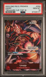 Usopp English version Treasure Cup Top 16 OP01-004 PSA 10 1枚