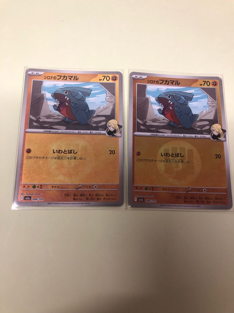 Cynthia's Gible (Energy mark pattern/mirrored) 088/193 1枚