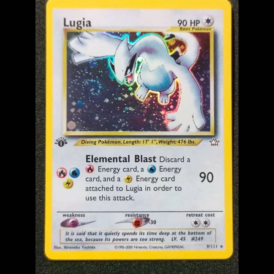 Pokémon Card (English Version) Lugia 9/111 1st Edition Neo Genesis Lugia Umi International Edition Pokémon Trading Card Game 1st Edition 1枚