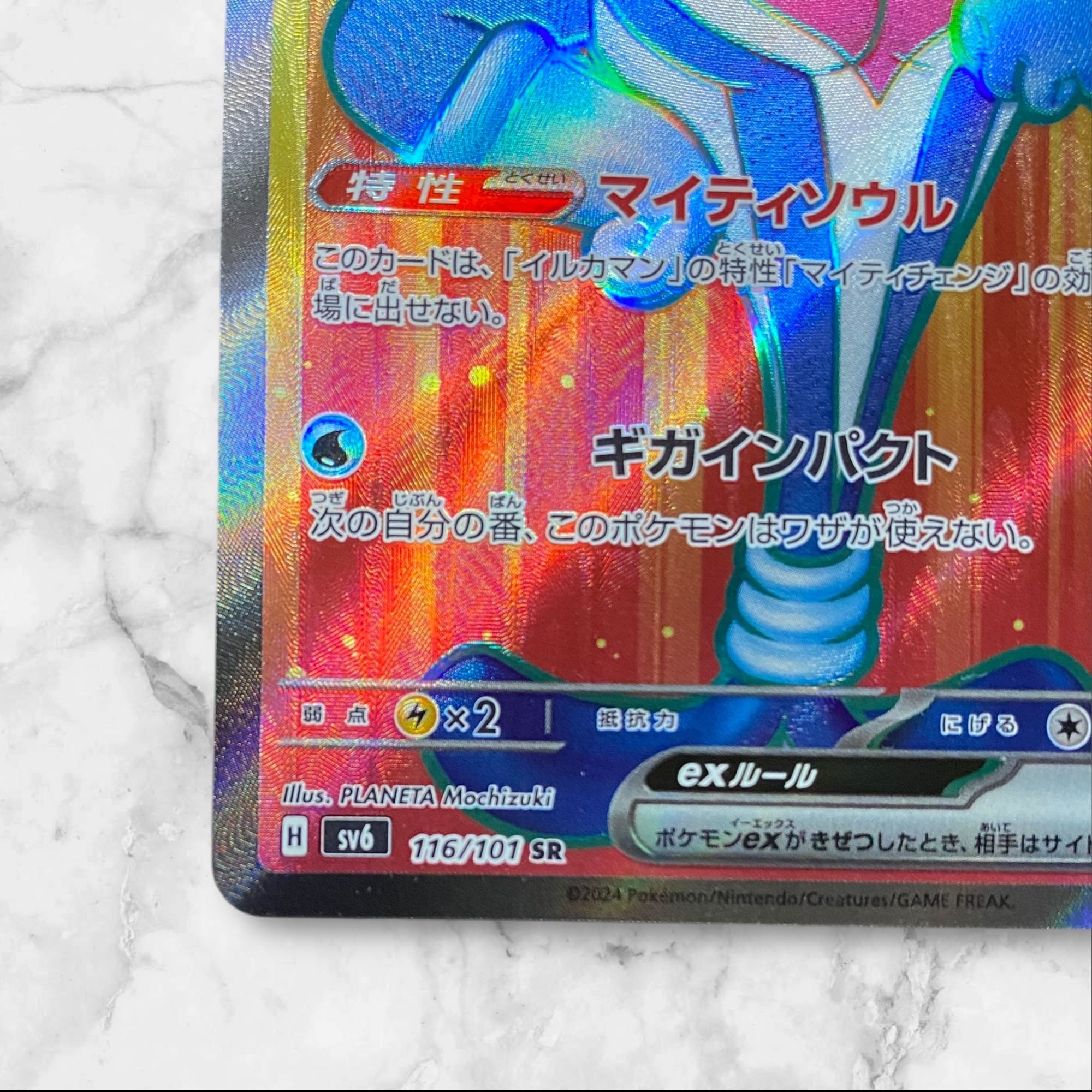 5806【ポケモンカード】イルカマンex 116/101〈SR〉の通販 5806【ポケモンカード】イルカマンex 116/101〈SR〉の通販