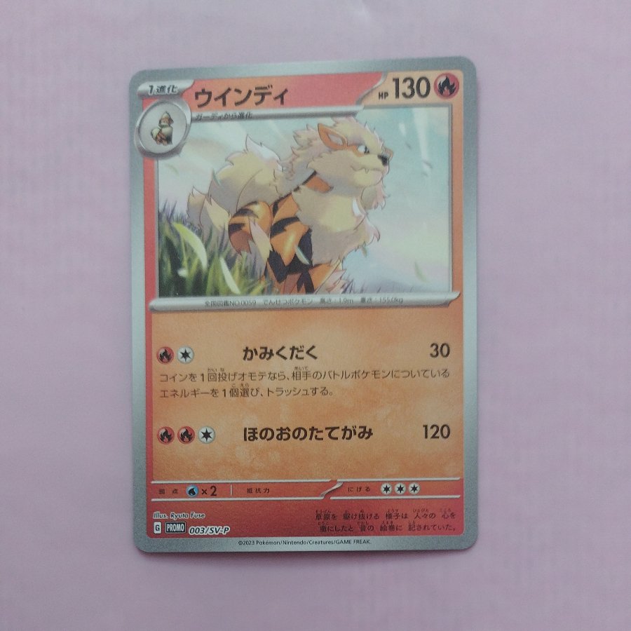 @7 @7 Arcanine PROMO 003/SV-P 1枚