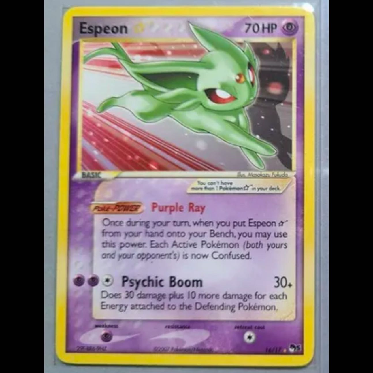 Pokémon Card: Espeon Gold Star (English Version) Espeon Gold Star (International Version) Pokémon Trading Card Game 1st Edition 1枚