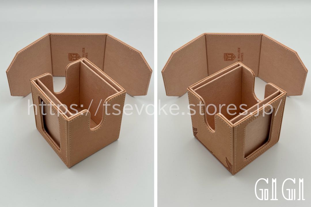 TIMEWALKER" collector's high-end Trek card deck case (storage box, deck holder) brown 1枚