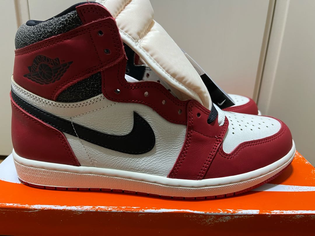 Nike Air Jordan 1 High OG "Lost & Found/Chicago" Varsity Red/Black/Sail/Muslin 28cm