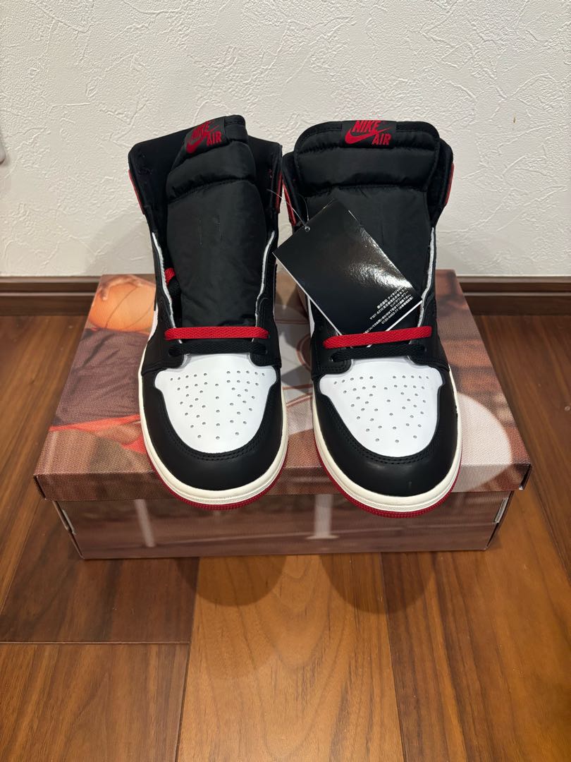 AIR JORDAN 1 RETRO HIGH OG "BLACK TOE REIMAGINED 28cm