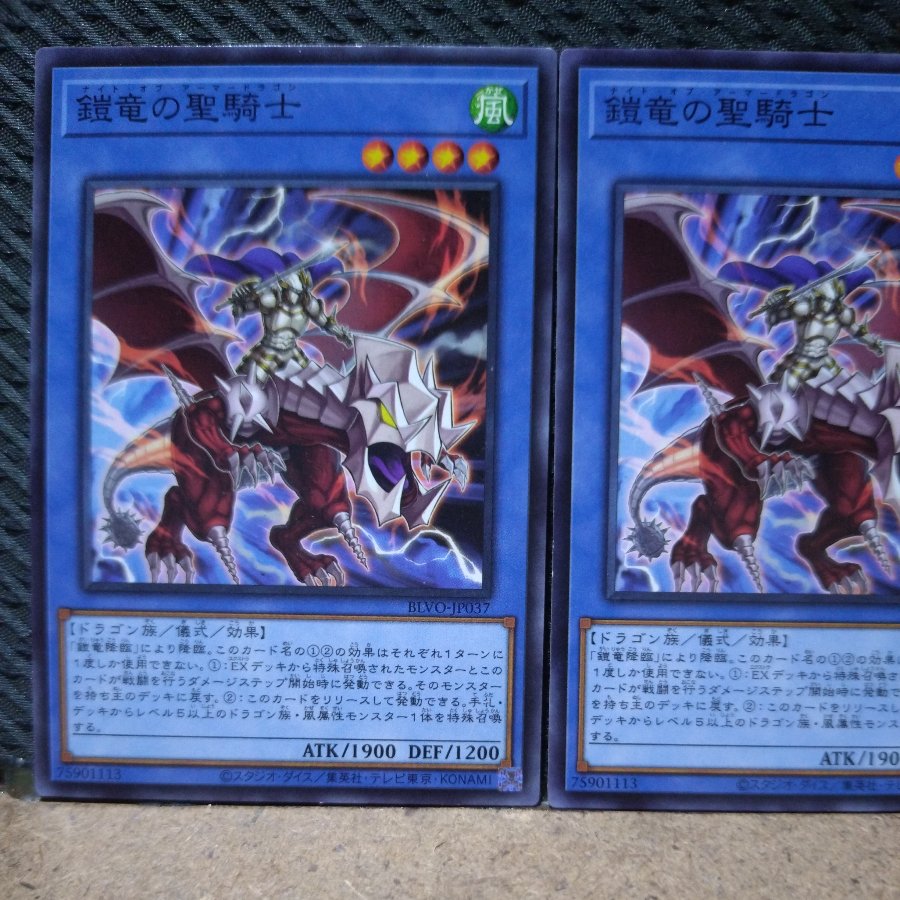 【ぽぽたん】遊戯王  582  鎧竜の聖騎士 ノーマル   2枚 2枚