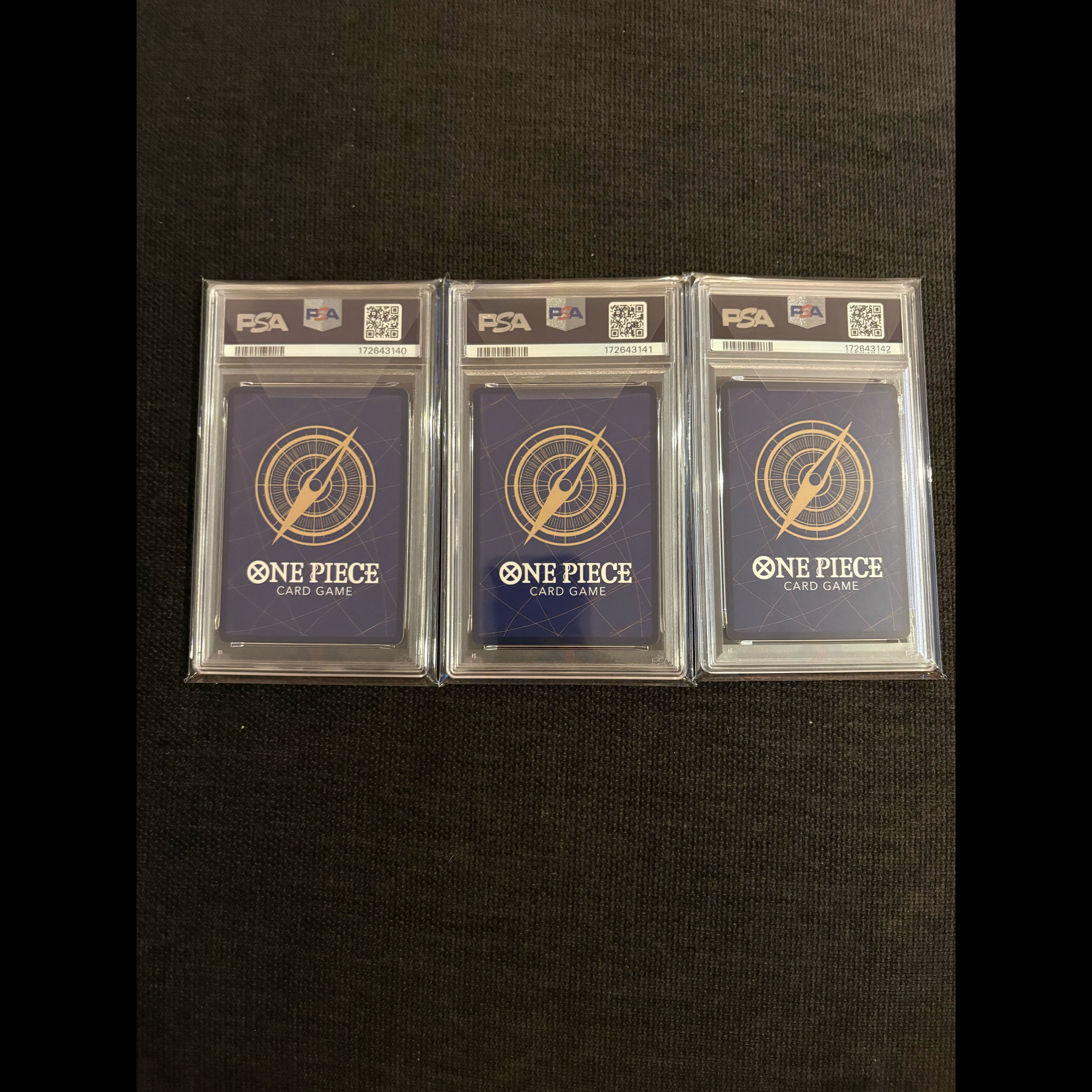 PSA10 Set of 3: Ace, Luffy, Sabo – WINNER English Version 1枚