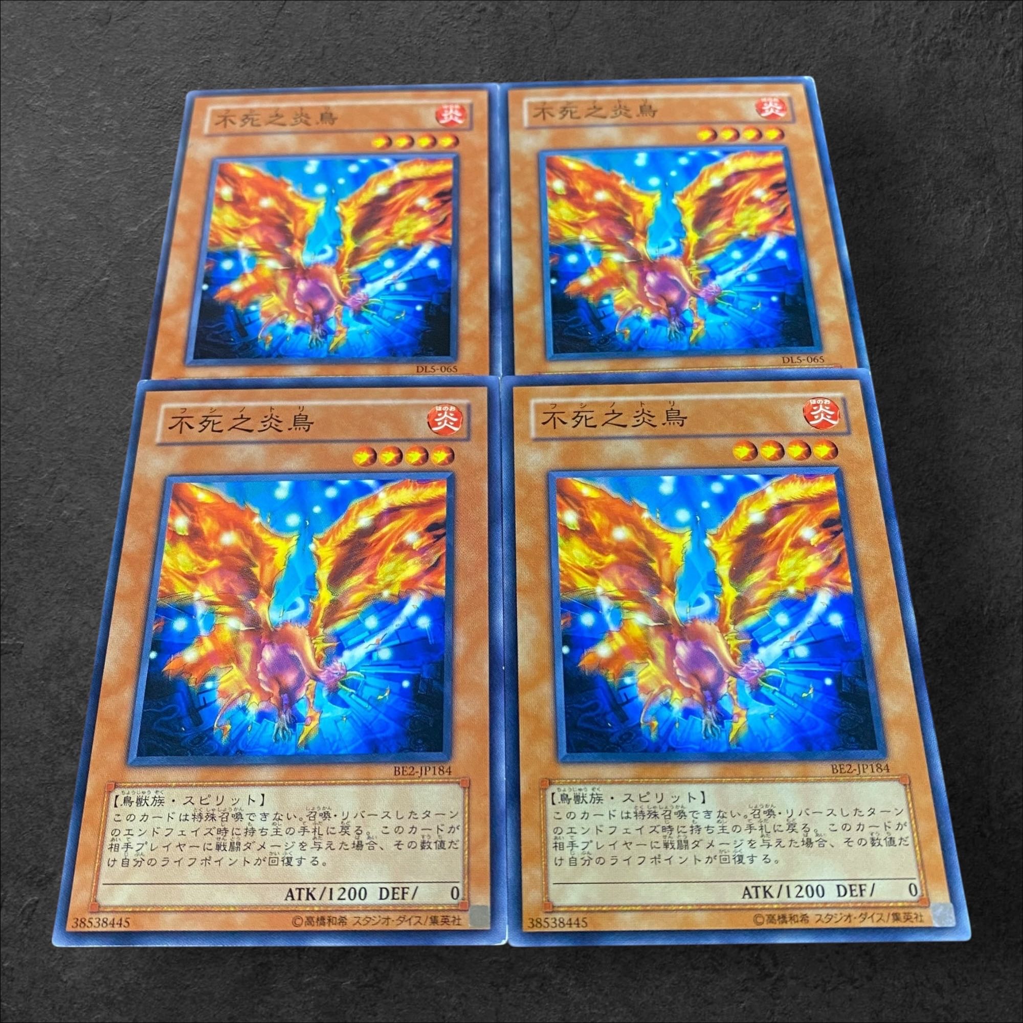 9645【遊戯王】不死之炎鳥　4枚セット