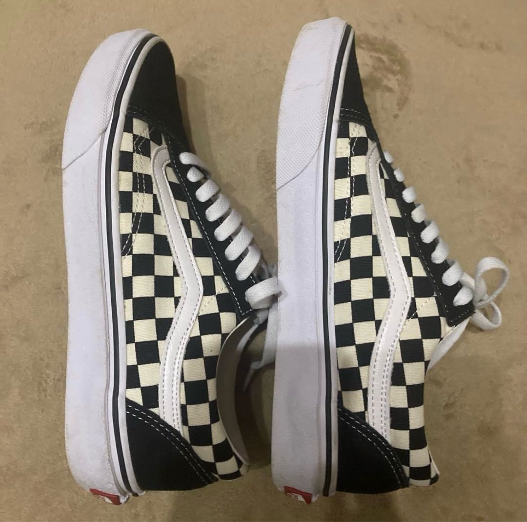 VANS バンズ V36CL+ オールドスクール チェッカー 24.5cm 黒 24.5cm