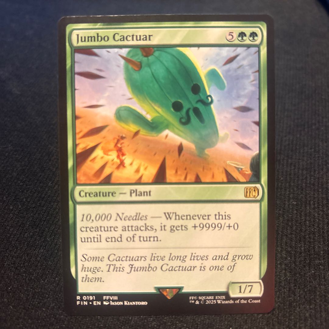 Jumbo Cactuar, Green R 1枚