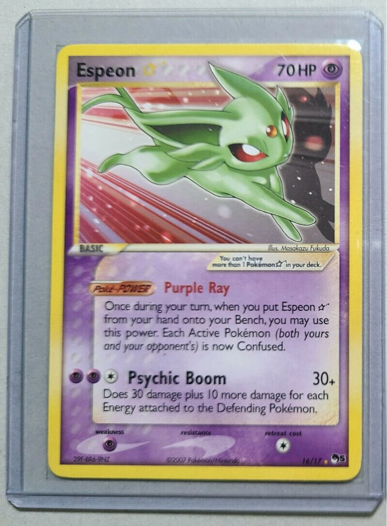 Pokemon card Espeon gold star english espeon gold star english pokemon card Umi foreign edition 1枚