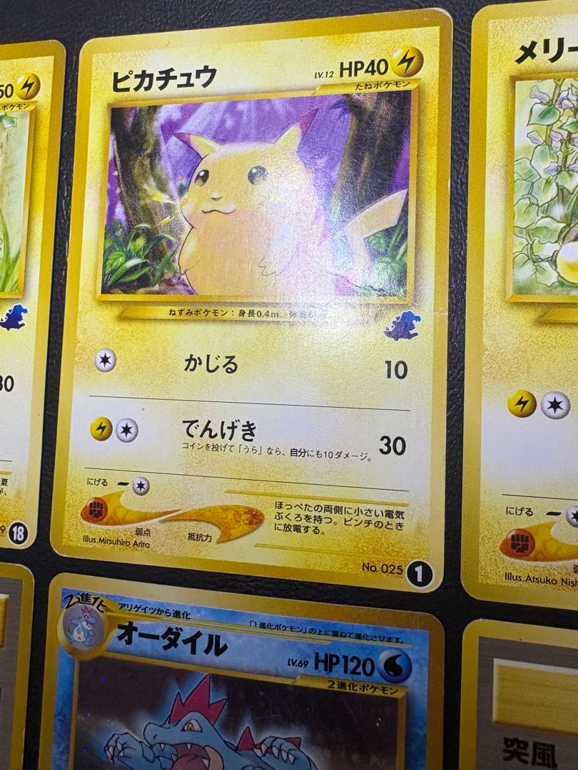 neo intro pack set (Totodile mark & Chikorita mark) Pokemon old back 11枚