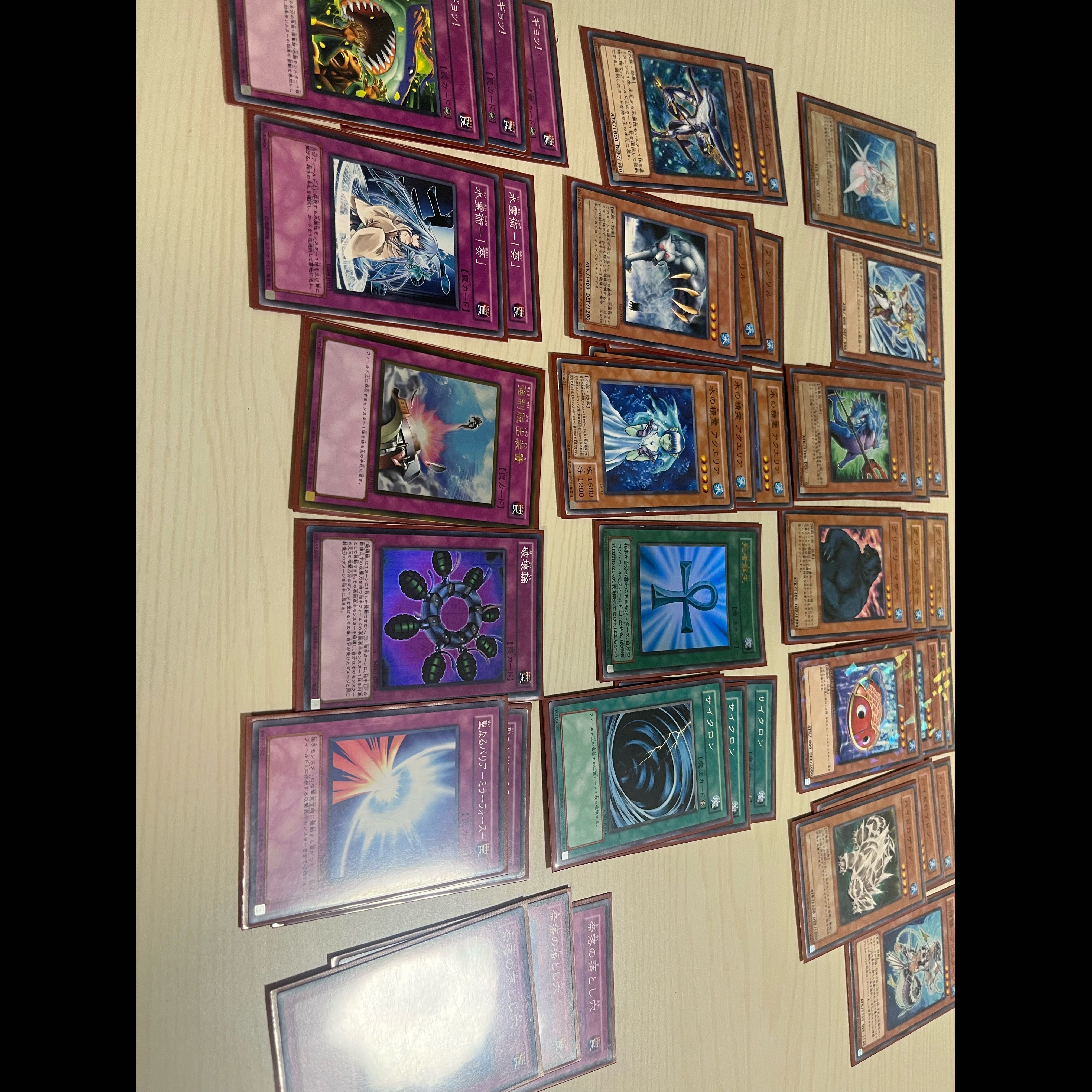 40 Retired Water-Attribute Deck Cards 30枚