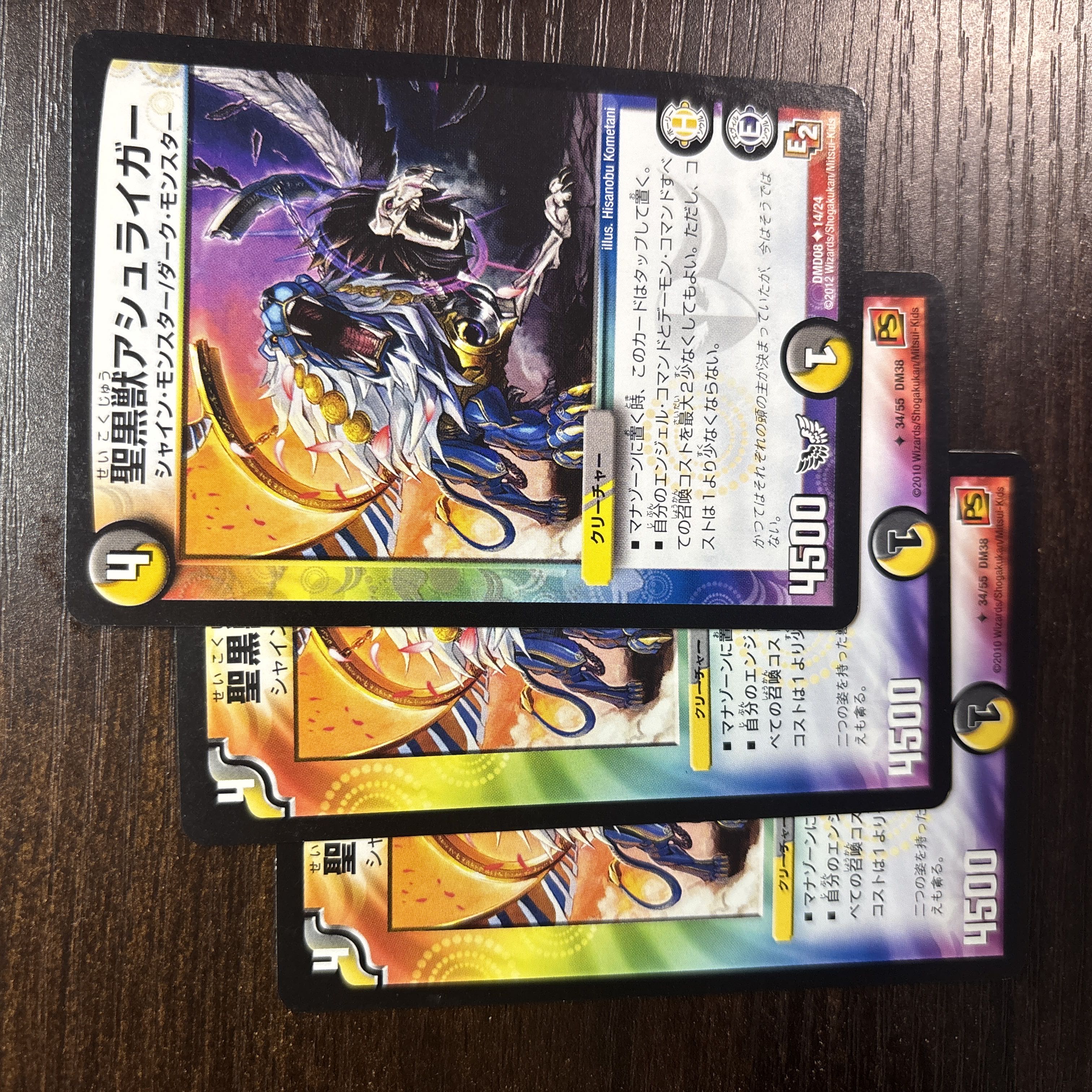 聖黒獣アシュライガー U 34/55 3枚