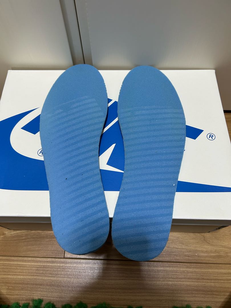 値下げ！ フラグメント デザイン × トラヴィス・スコット × ナイキ エアジョーダン 1 ロー Og セイル/ミリタリー ブルーブラックモスリン 27cm