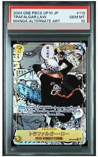 【PSA10】トラファルガー・ロー(パラレル)(スーパーパラレル)(コミックパラレル・コミパラ・漫画背景)