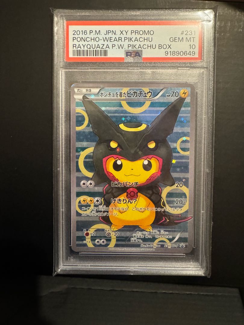 PSA10] Pikachu PROMO 231/XY-P in poncho