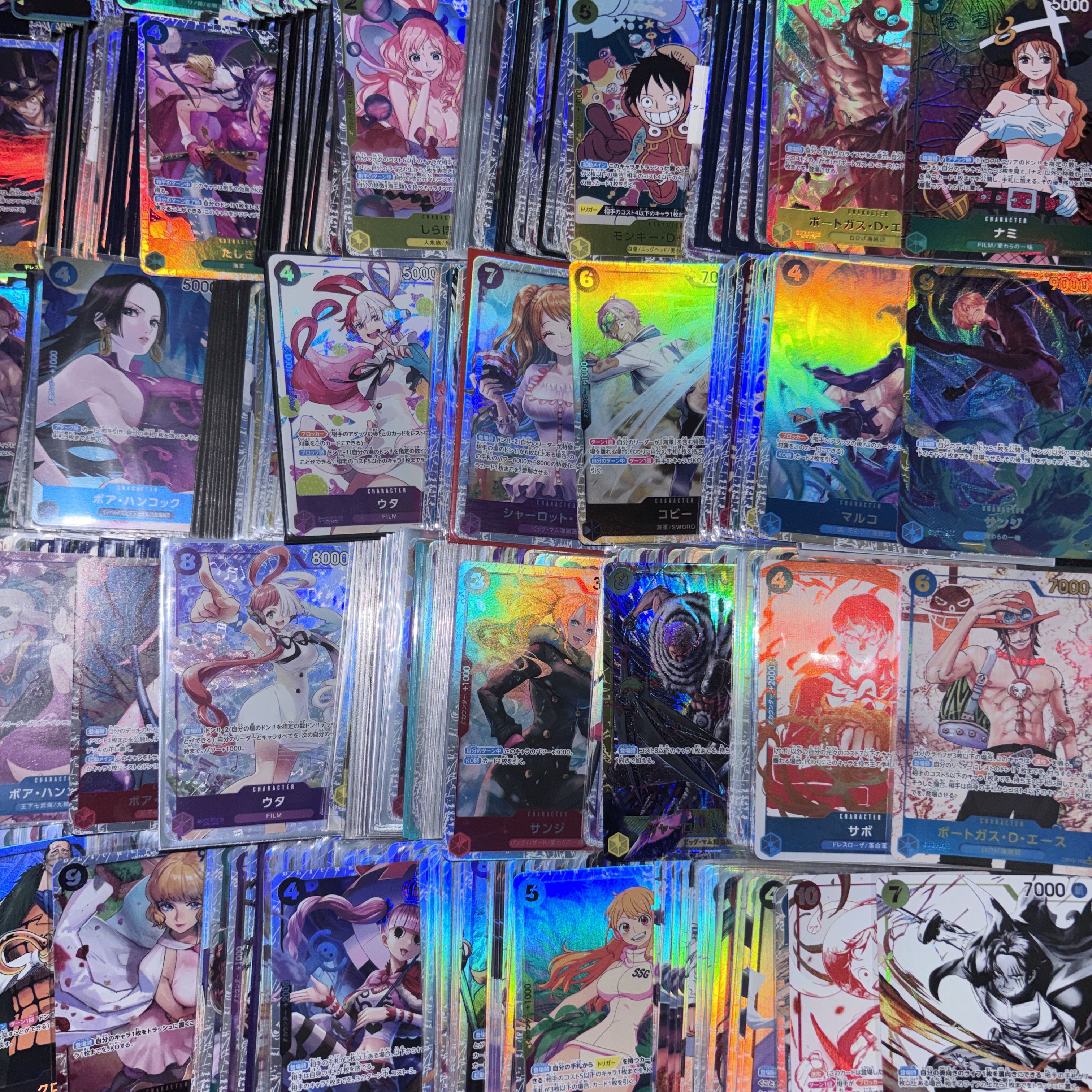 No. 108 One Piece Cards: SR and Higher—Bulk Sale of Approx. 3,000 Cards—Holo Cards  Retired Collection  Egghead  Luffy, Hancock 1枚
