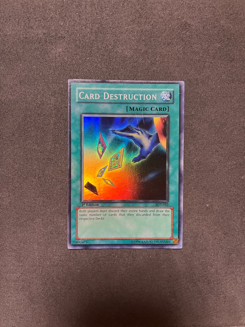 手札抹殺 海外版 傷あり