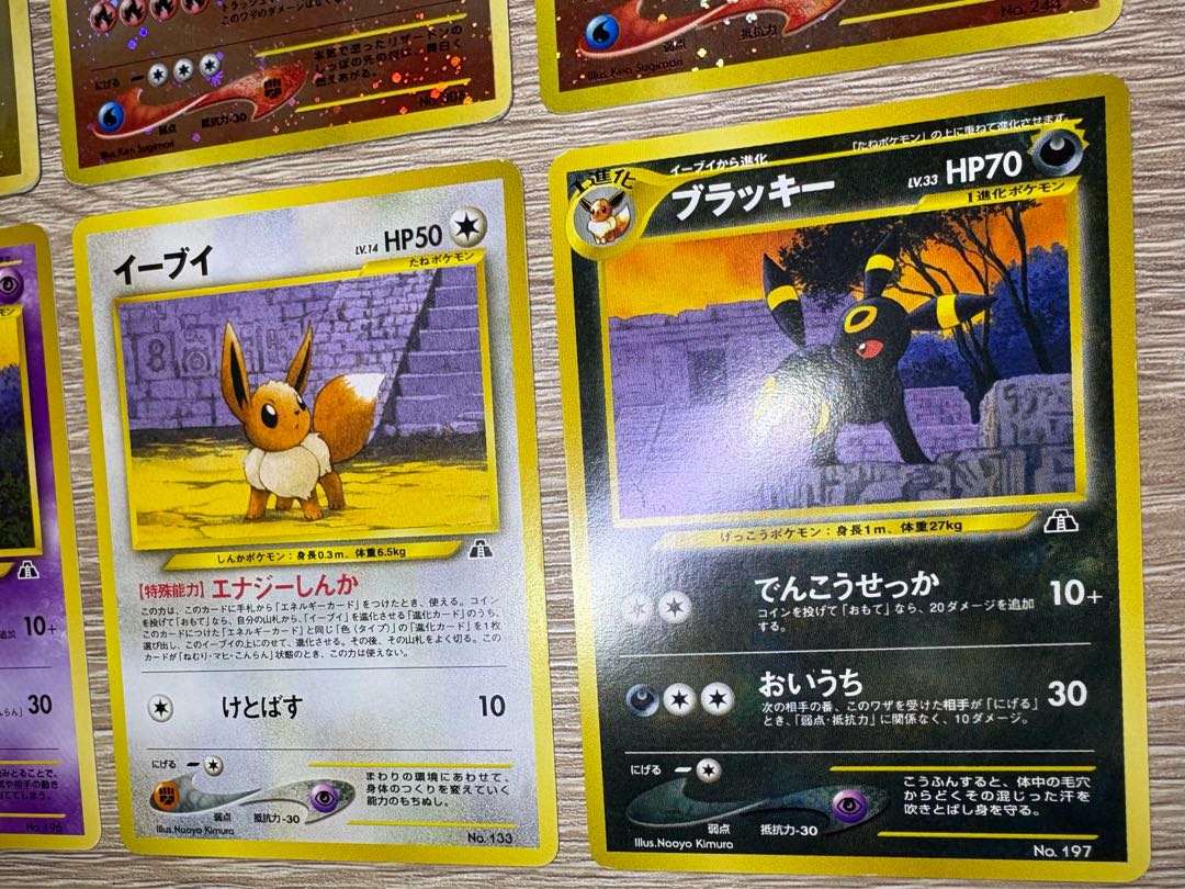 Neo Series Premium File 2 File & Card Set Pokémon Cards Old Back