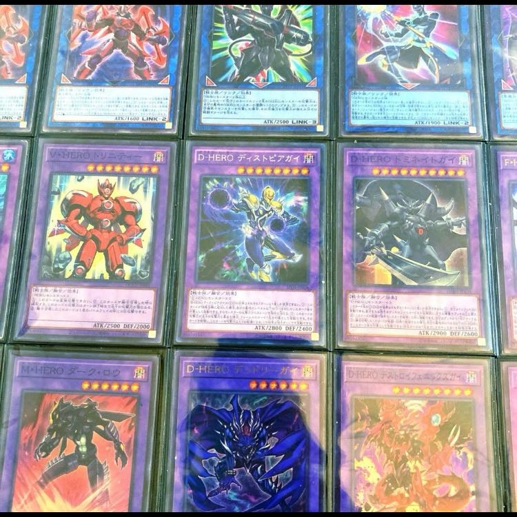 遊戯王【新規入り大会構築！！三重スリーブ！！】Ｄ－ＨＥＲＯデッキ４０枚　ＥＸ&サイド１５枚　付属 1枚