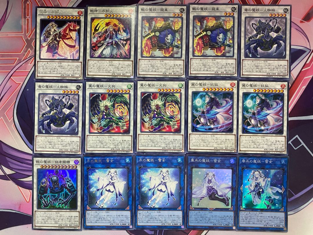 【24時間以内発送】遊戯王　魔妖（まやかし）本格構築済みデッキ