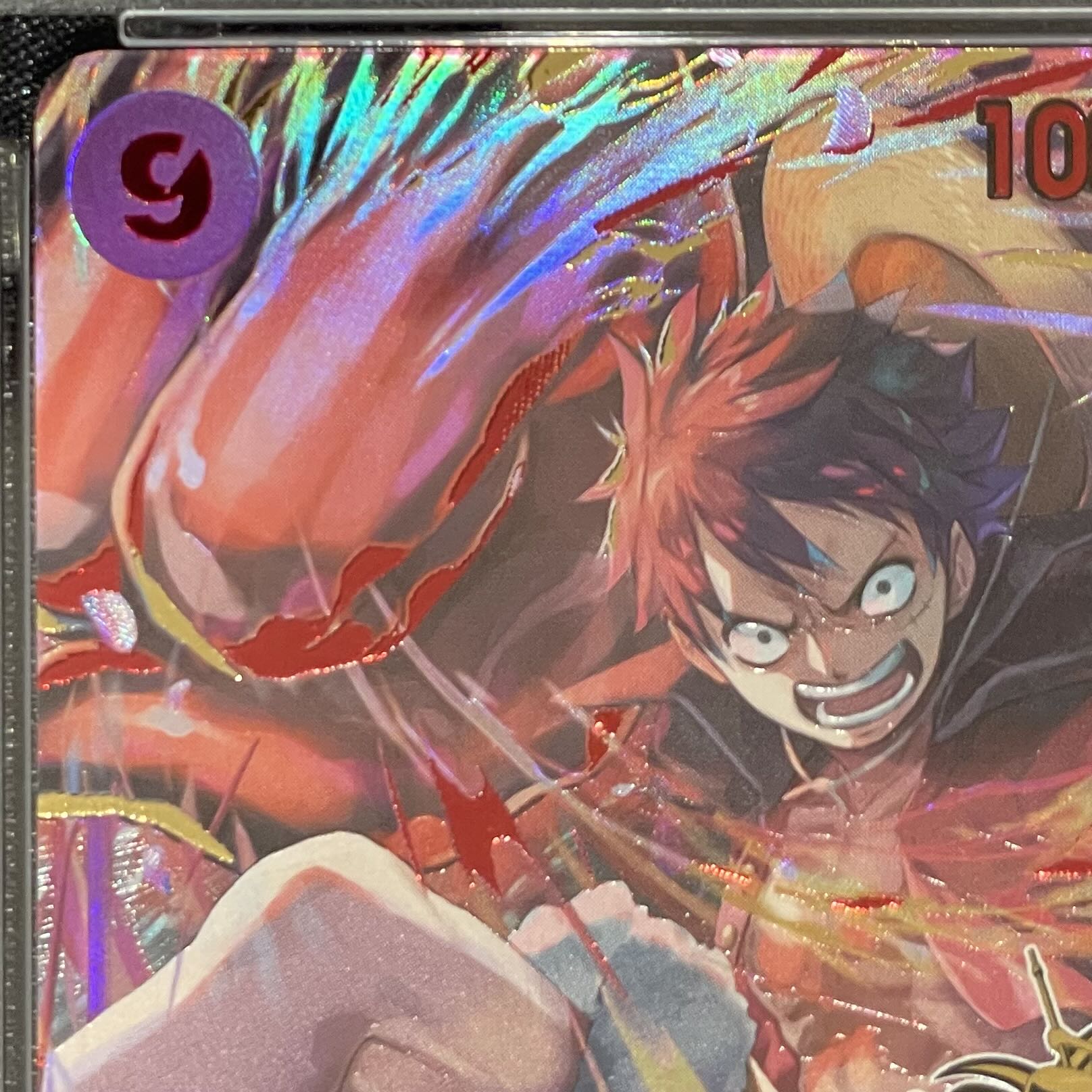 [PSA10] Monkey D. Luffy (Parallel) (3rd ANNIVERSARY SET) P-SEC OP09-119 1枚