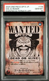 【PSA10】ゴール・D・ロジャー (パラレル/手配書/OP13) [SP] {OP09-118} 1枚