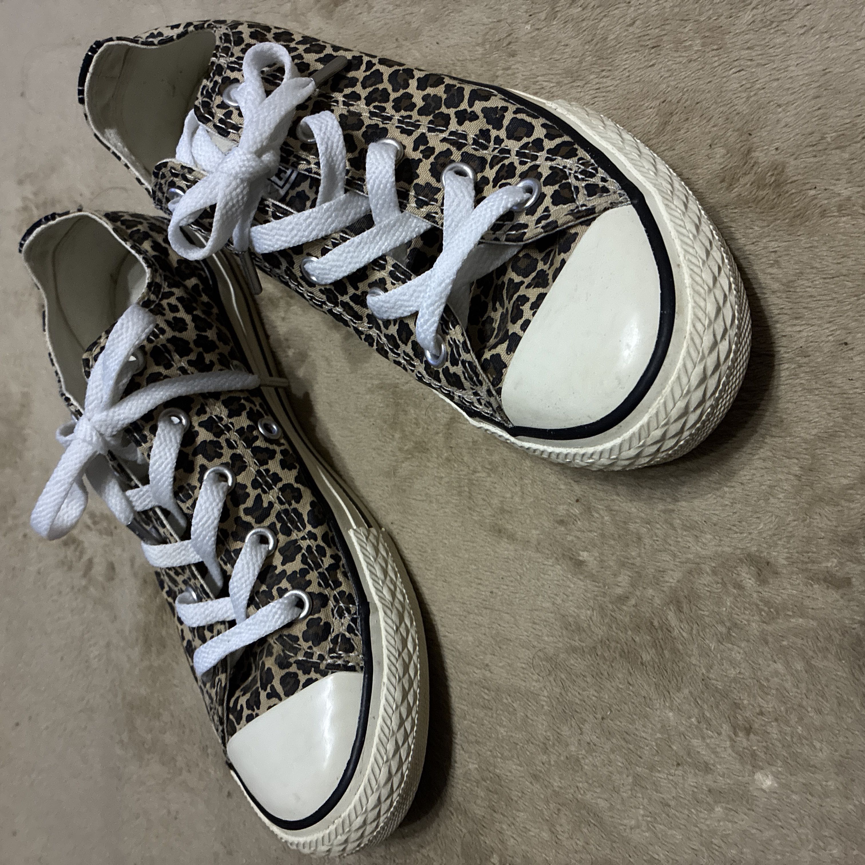 CONVERSE Sneakers, Leopard Print, Low-Top, 21.5 cm 22cm