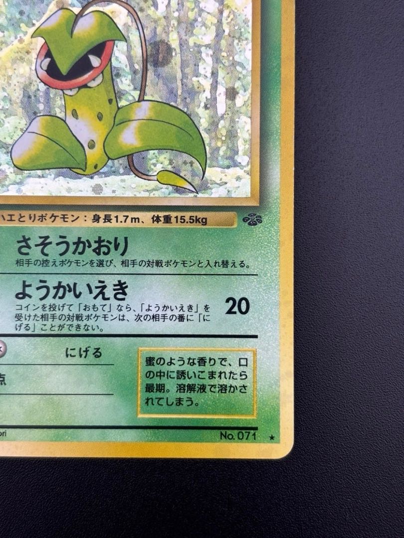 Used item] Victreebel 2nd expansion pack Pokémon Jungle LV.42 HP80 No.071 ★ Old back Pokémon cards