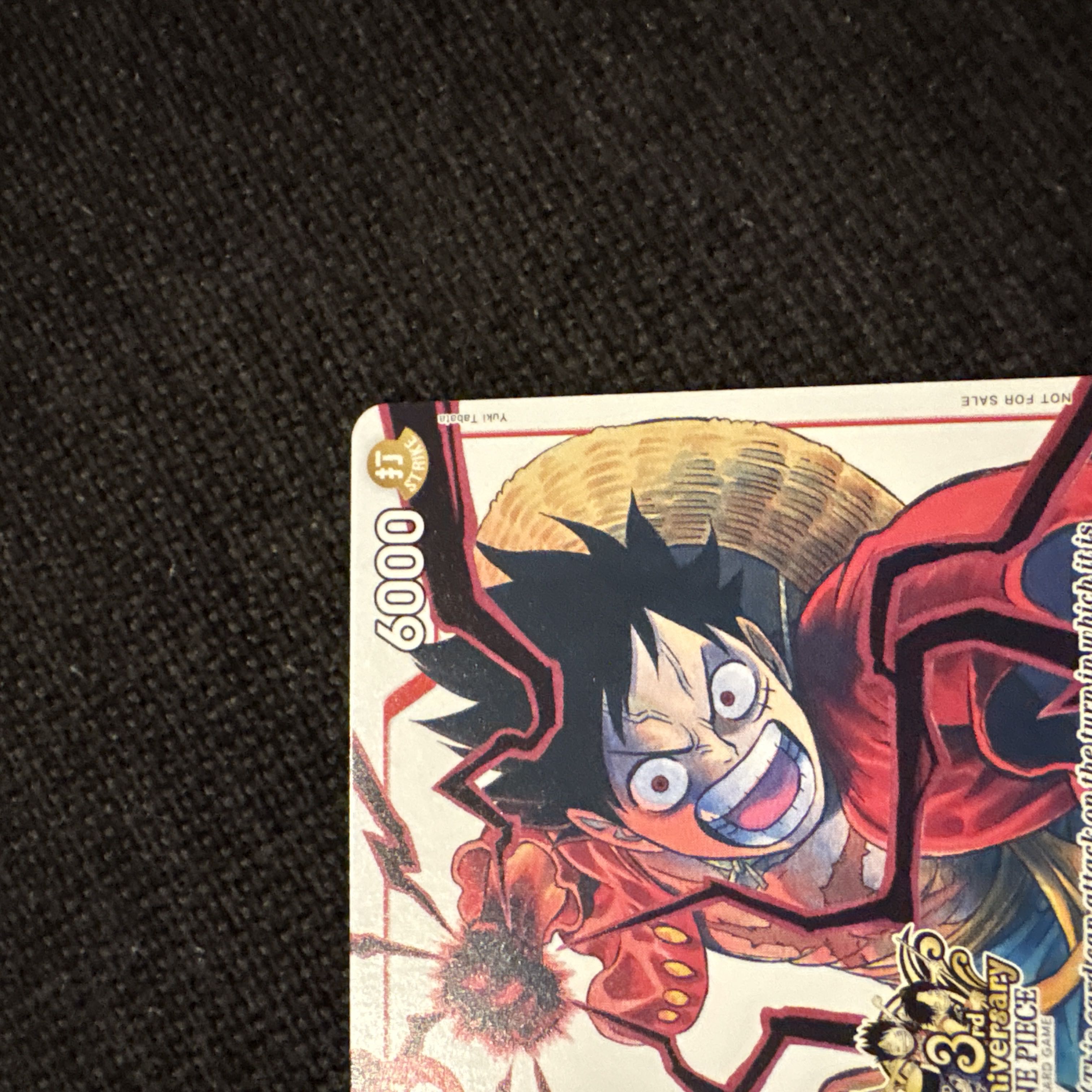 English One Piece Card 3rd Anniversary Monkey D Luffy 1枚