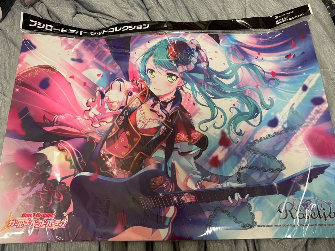 Bandori Hikawa Sa Night Rubber Mat Play Mat Roselia