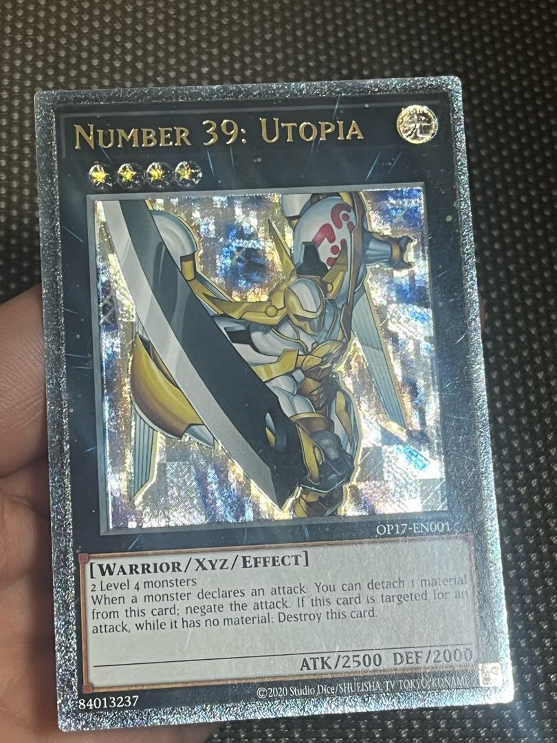 遊戯王　No.39 希望皇ホープ　EU版(英語) レリーフ　OTS 1枚