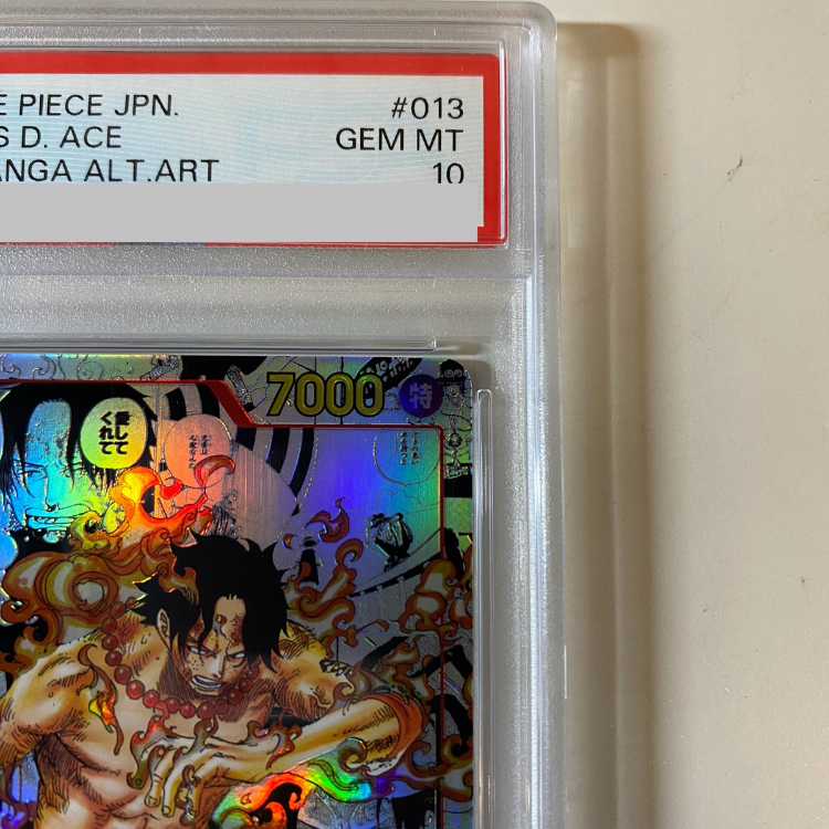 PSA10] Portgas D. Ace (Parallel)(Super Parallel)(Comic Parallel, Comipara, Manga Background) P-SR OP02-013