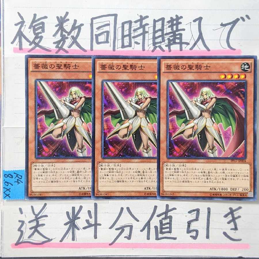 Rose Paladin Normal x 3 Yu-Gi-Oh ③.