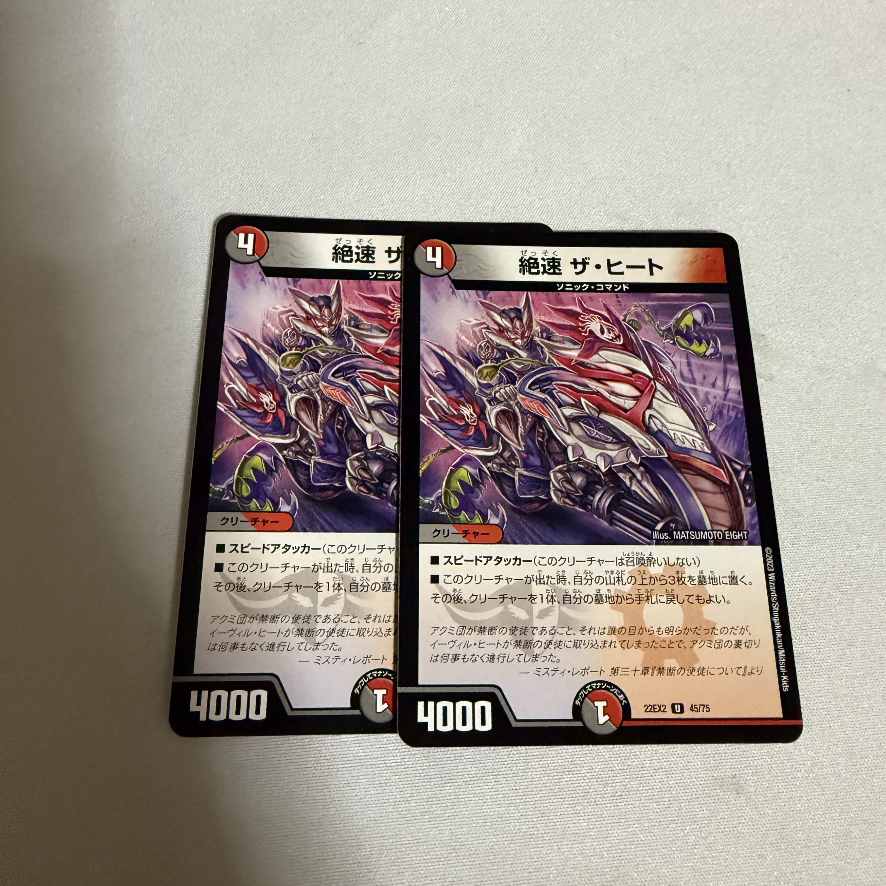 2枚 絶速 ザ・ヒート U 45/75