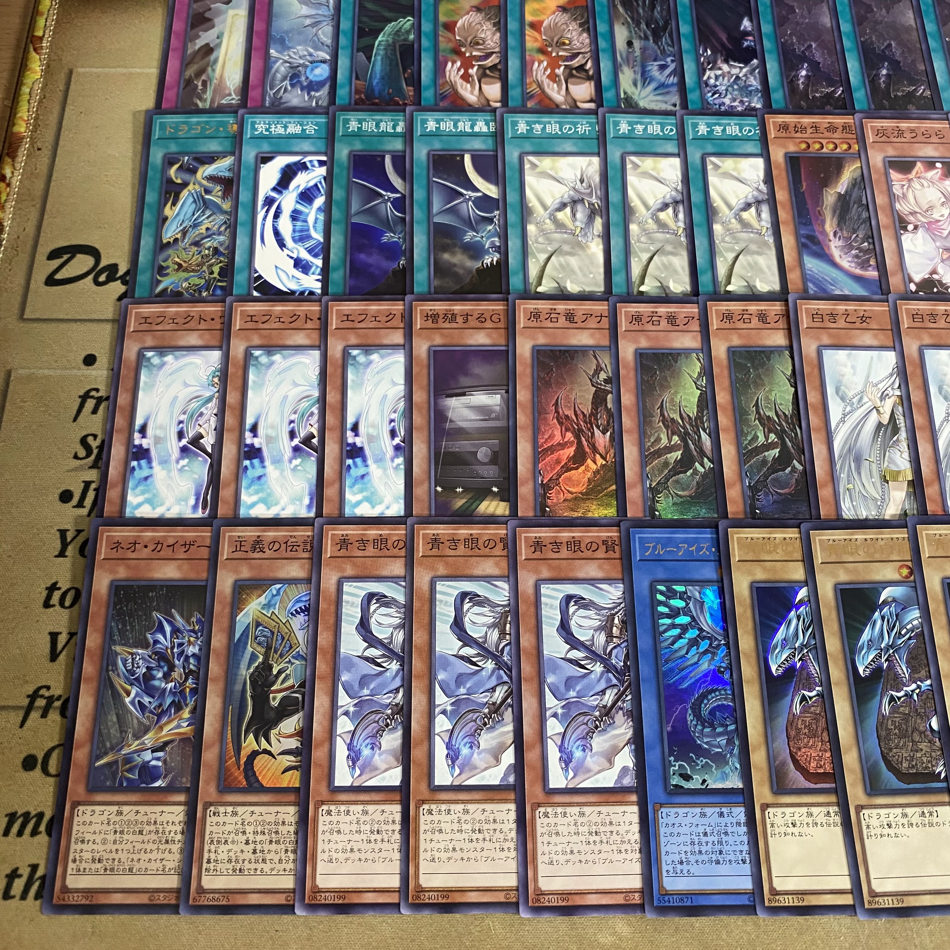 青眼の白龍 原石青眼 デッキ 遊戯王 本格構築 大会構築デッキ 1枚