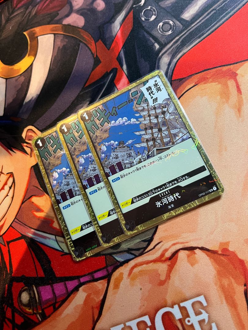 Set of 4 Ice Age (Umi bandit flag foil) UC OP02-117