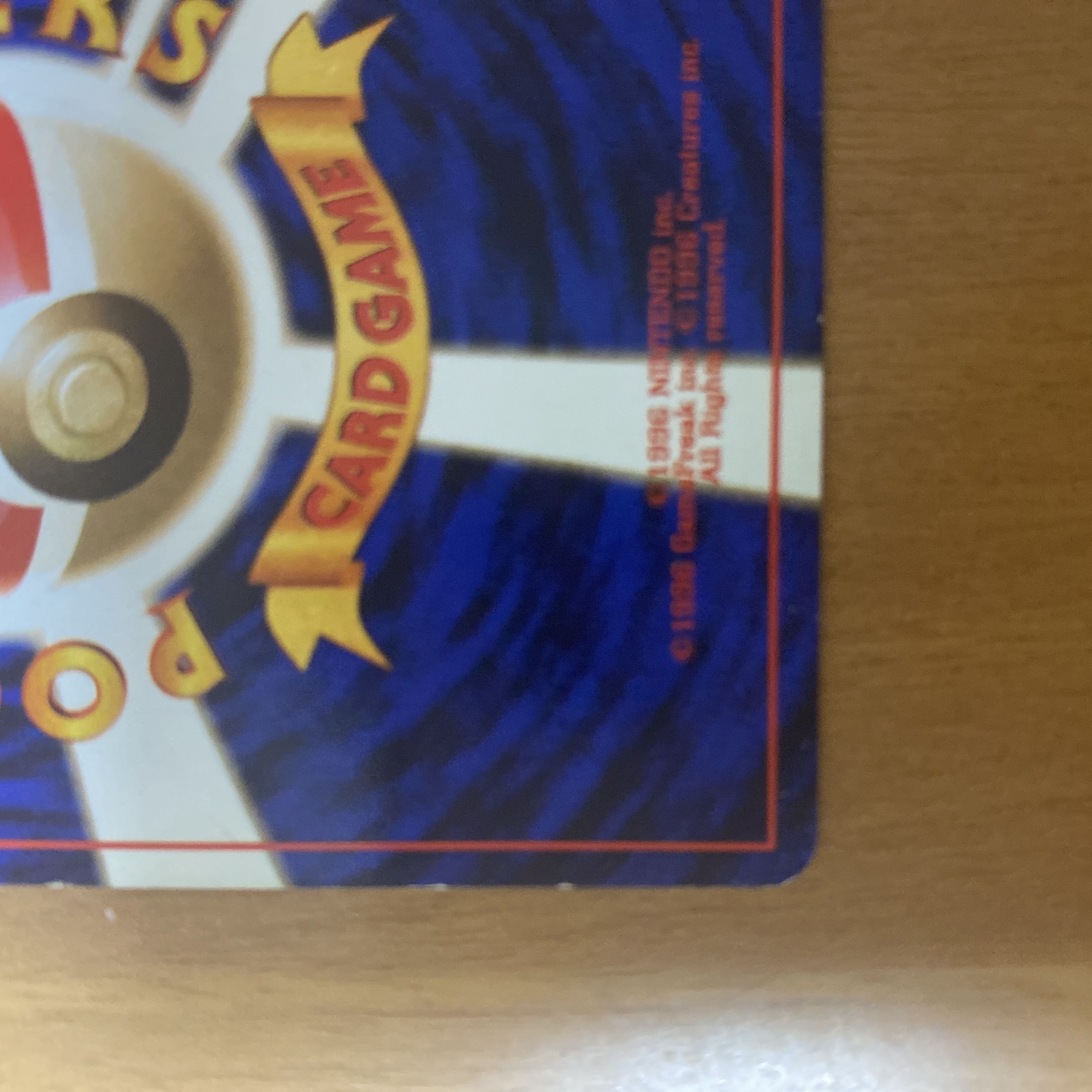 Pikachu (with logo) Old Back ● 1枚
