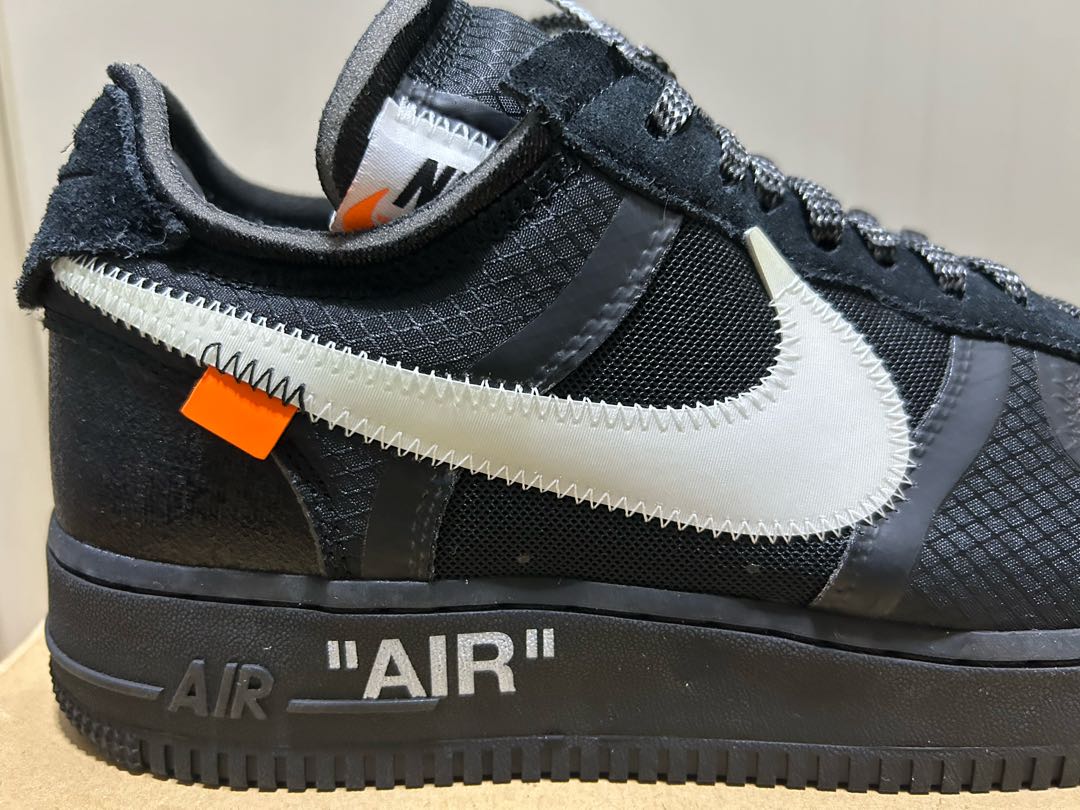 オフホワイト × ナイキ エアフォース1 ロー "ブラック" ブラック/ホワイト 28.5cm