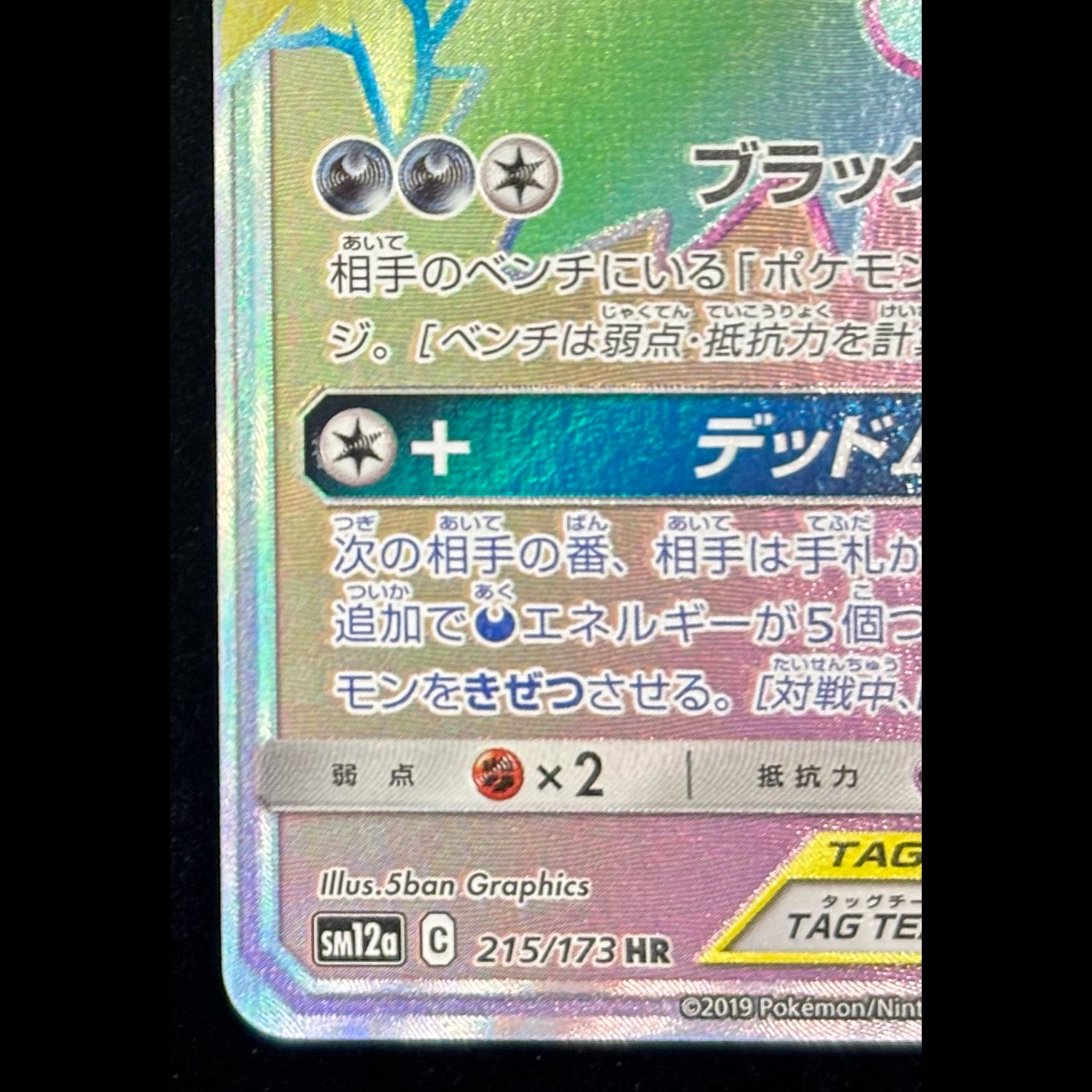 ブラッキー＆ダークライGX HR 215/173 1枚